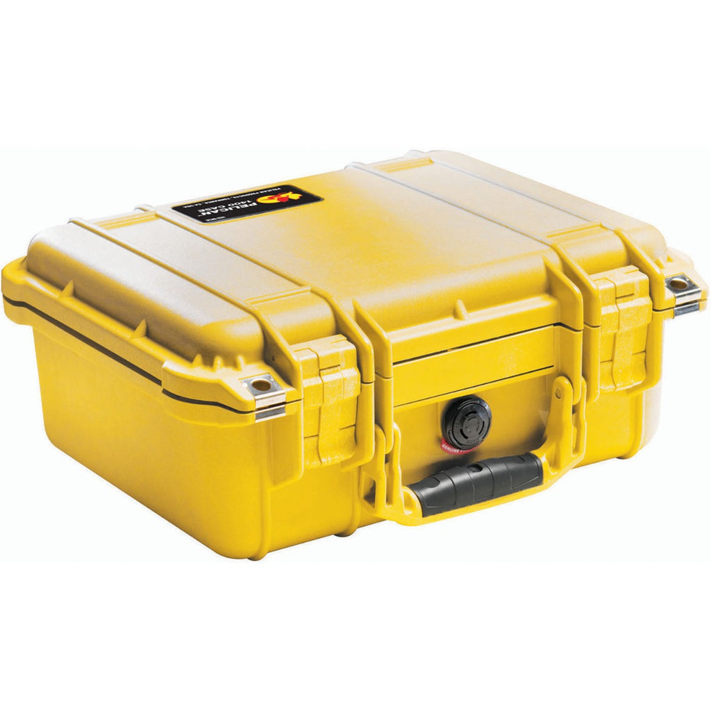 Pelican 1400 Case - Yellow with Foam