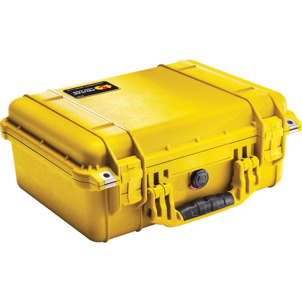 Pelican 1450 Case - Yellow with Foam
