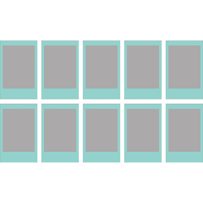 Fujifilm INSTAX Mini Blue Frame Film - 10 Pack