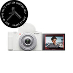 Sony ZV-1F Vlog Camera - White