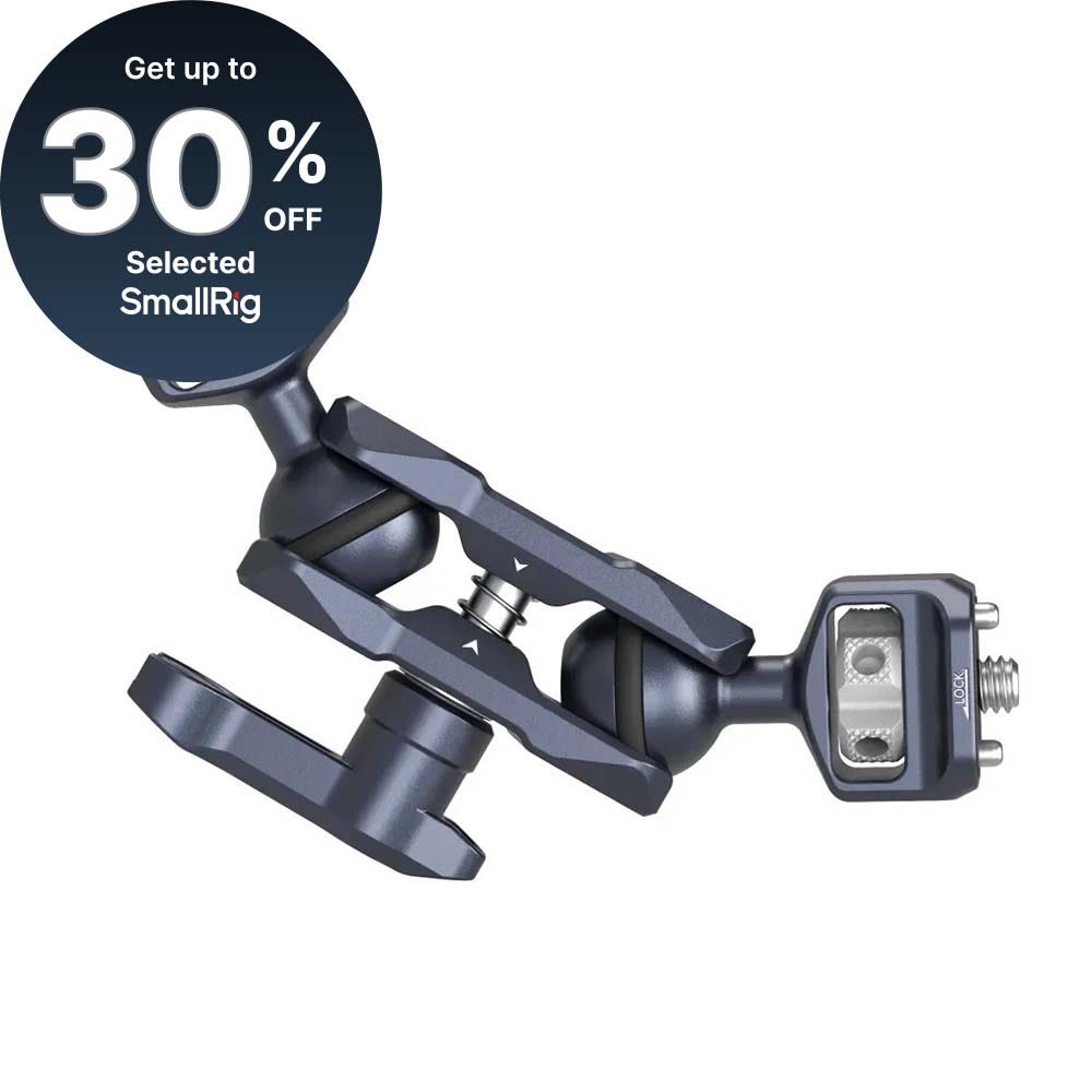 SmallRig Magic Arm with Dual Ball Heads (1/4-20 Screw and ARRI locating Screw) 3874