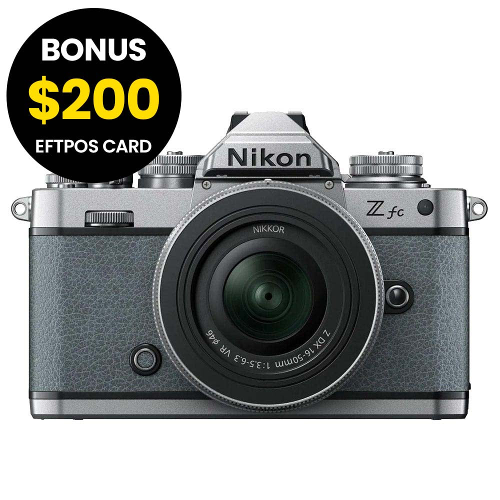 Nikon Z fc Chalk Blue with Nikkor Z DX 16-50mm VR SL