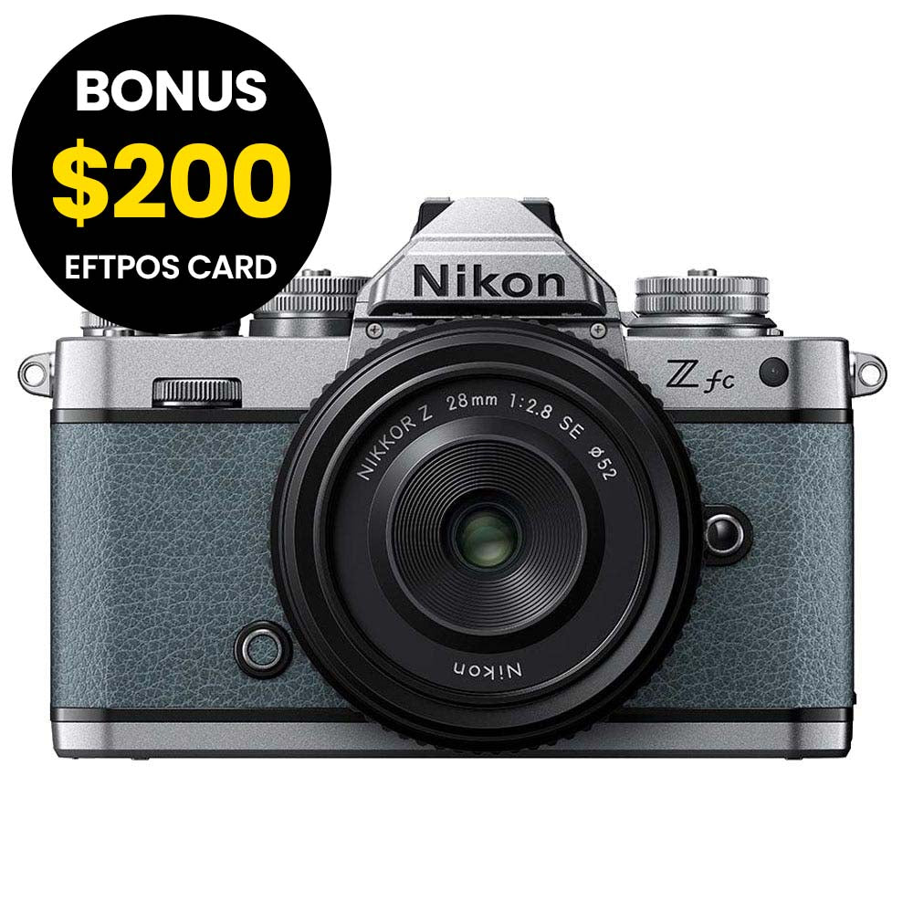 Nikon Z fc Chalk Blue with Nikkor Z 28mm f/2.8 (SE)