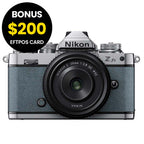 Nikon Z fc Chalk Blue with Nikkor Z 28mm f/2.8 (SE)