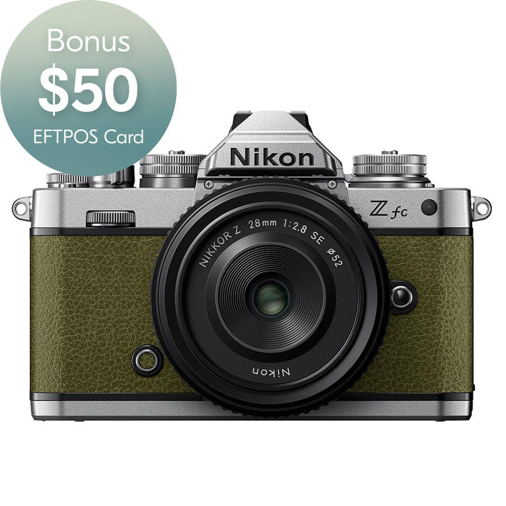 Nikon Z fc Olive Green with Nikkor Z 28mm f/2.8 (SE)