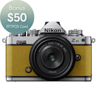 Nikon Z fc Mustard Yellow with Nikkor Z 28mm f/2.8 (SE)
