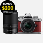 Nikon Z fc Crimson Red with Nikkor Z 16-50mm VR and Z 50-250mm VR Lens