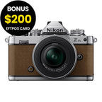 Nikon Z fc Walnut Brown with Nikkor Z 16-50mm VR and Z 50-250mm VR Lens
