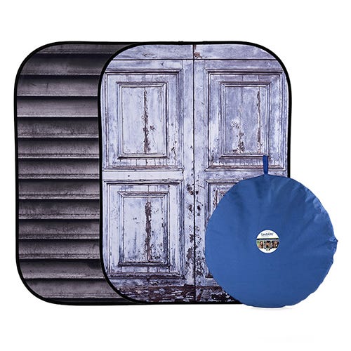 Lastolite Collapsible Background 1.5 x 2.1m - Urban Shutter / Distressed Door