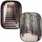 Lastolite Collapsible Background 1.5 x 2.1m - Stone Steps / Winter Trees