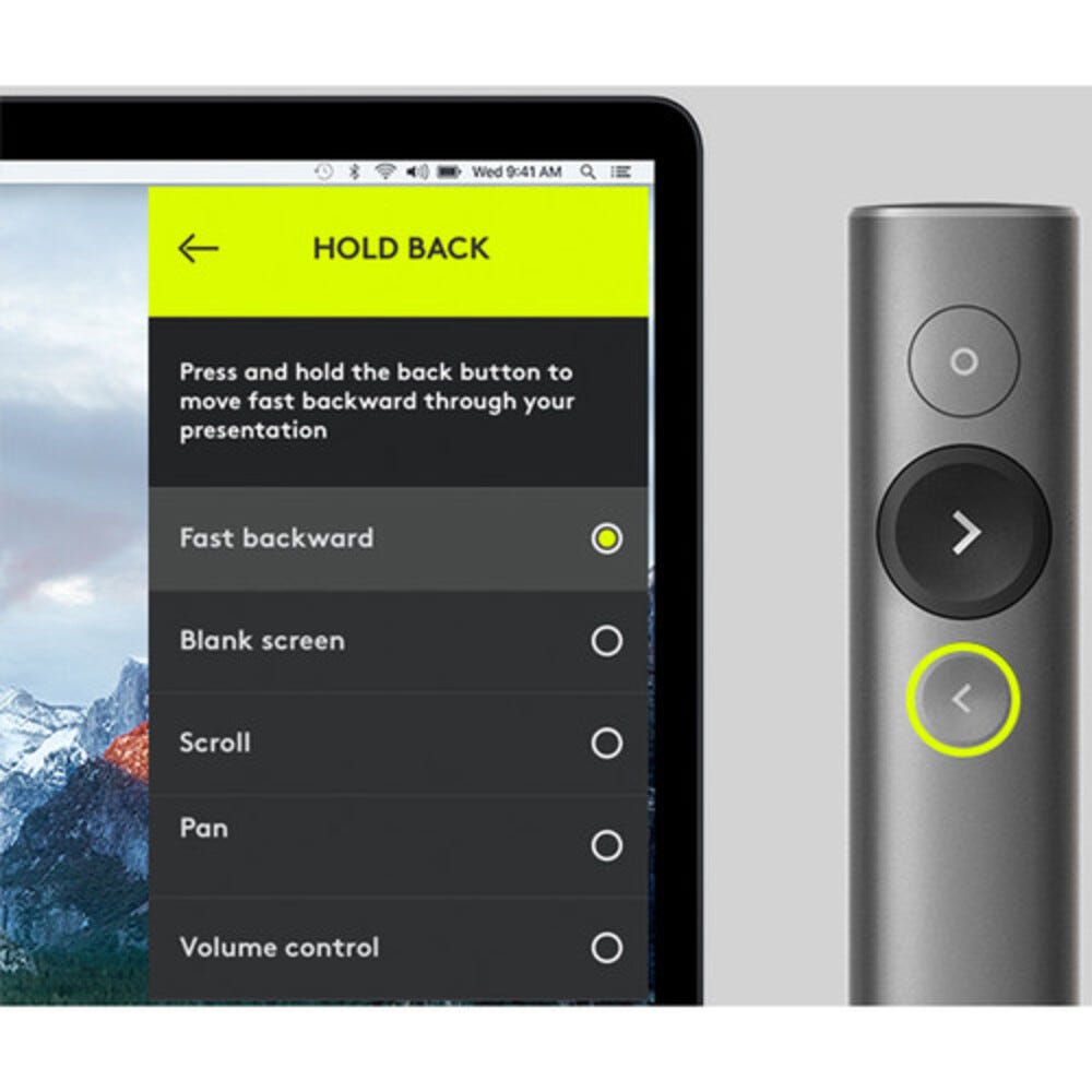 Logitech Spotlight Wireless Presentation Remote (Slate)