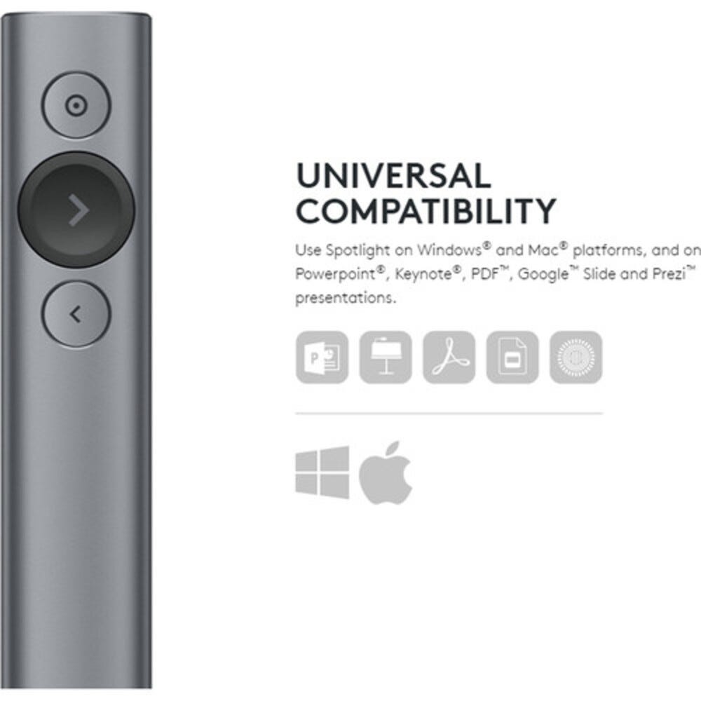 Logitech Spotlight Wireless Presentation Remote (Slate)