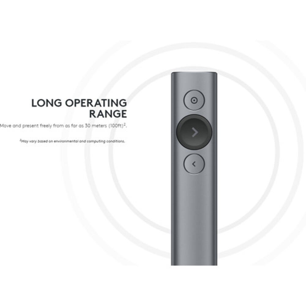 Logitech Spotlight Wireless Presentation Remote (Slate)