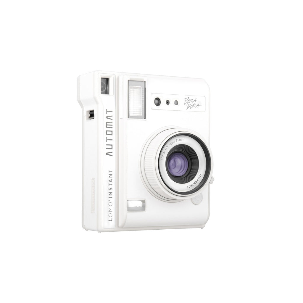 Instant Automat White Bora Bora Bora w. 3x Lens Kit inc Wide Angle Lens - Lomo