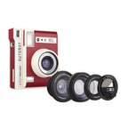 Instant Automat - RED - South Beach w. 3x Lens Kit Wide Angle Lens - Lomo