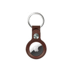 Apple AirTag 1 Pack with PU Leather Key Ring (Brown)