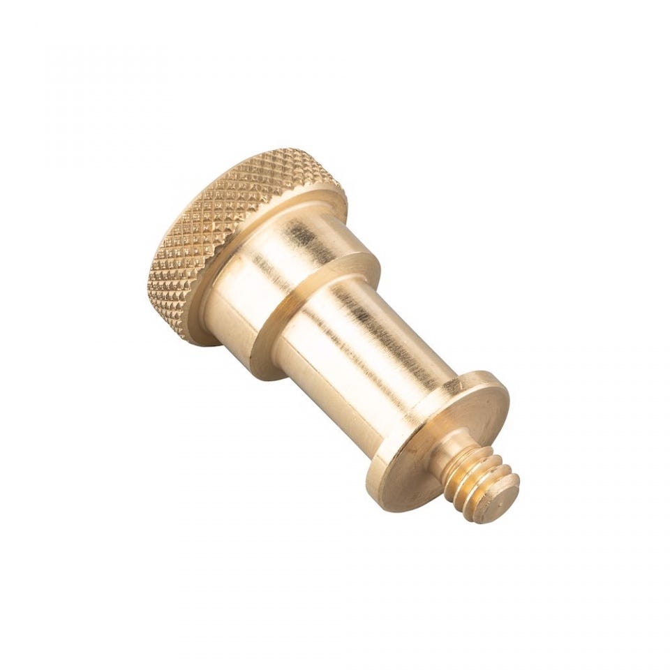 Manfrotto 151 Adaptor Stud Brass for Super Clamp System 1/4 to 3/8's 5/8 stud body