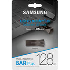 Samsung 128GB USB 3.1 BAR Plus Flash Drive - Titan Gray