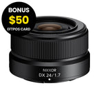 Nikon NIKKOR Z DX 24mm f/1.7 Lens
