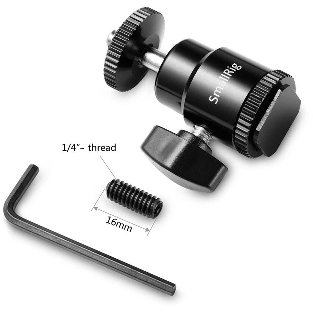 SmallRig Cold Shoe to 1/4 Threaded Adapter 761