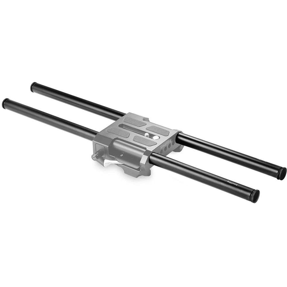 SmallRig 15mm Black Aluminum Alloy Rod (M12-400mm / 16in) (2pcs) 1054 