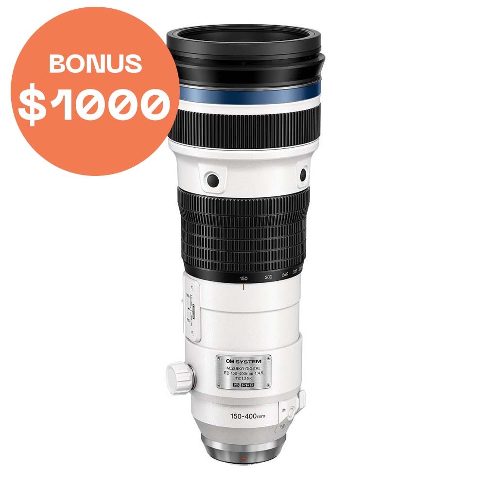 OM System ED 150-400mm F4.5 TC1.25x IS PRO Lens | digiDirect