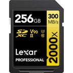Lexar Professional Gold Series 2000x UHS-II SD Card - 256GB