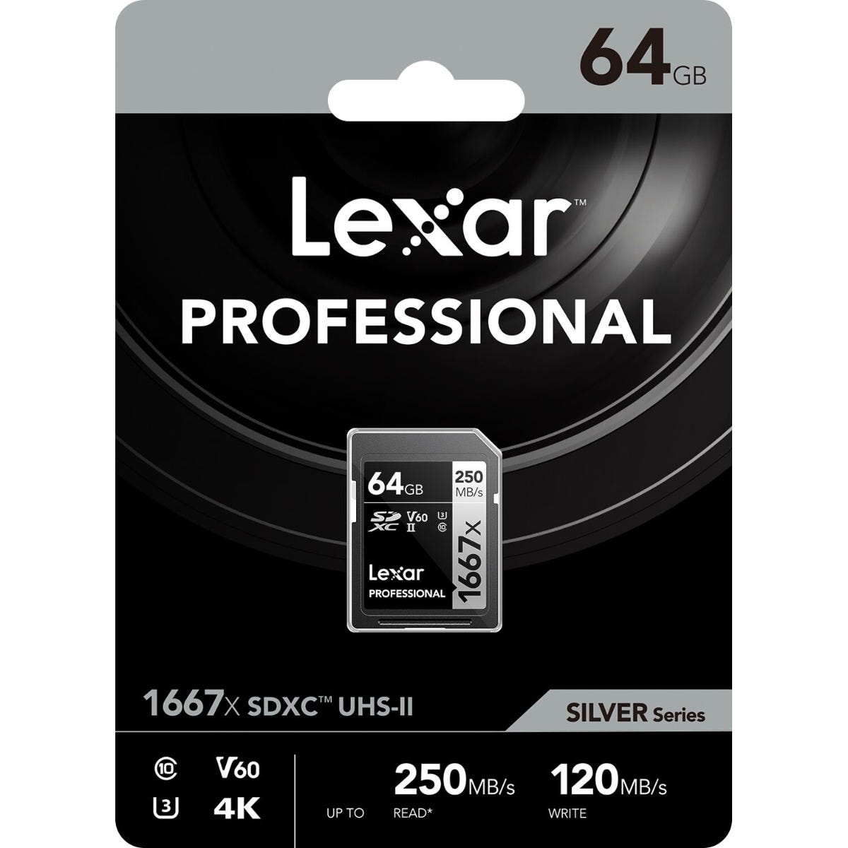 Lexar Professional 1667x SDXC UHS-II SD Card - 64GB