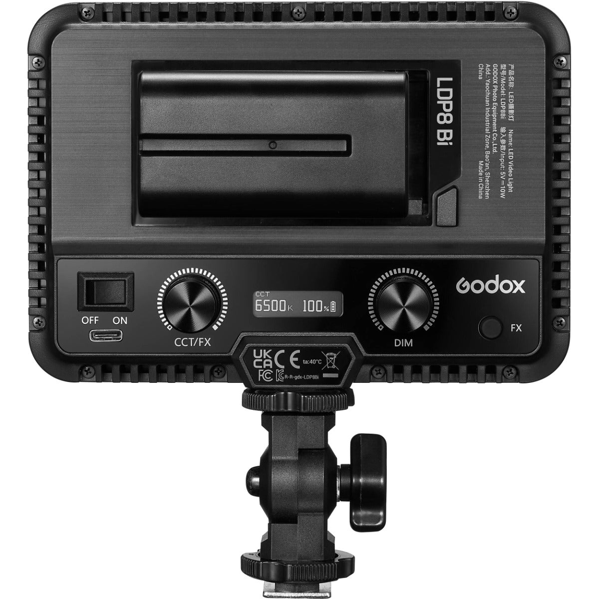 Godox LDP8Bi 8W Bi Colour LED Light Inc Coldshoe 