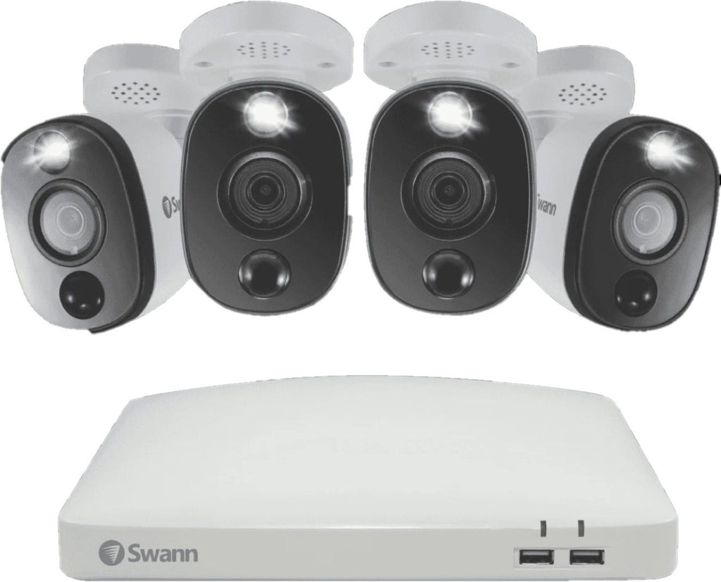 Swann 4 Camera 4 Channel 4K UHD Spotlight DVR Security System