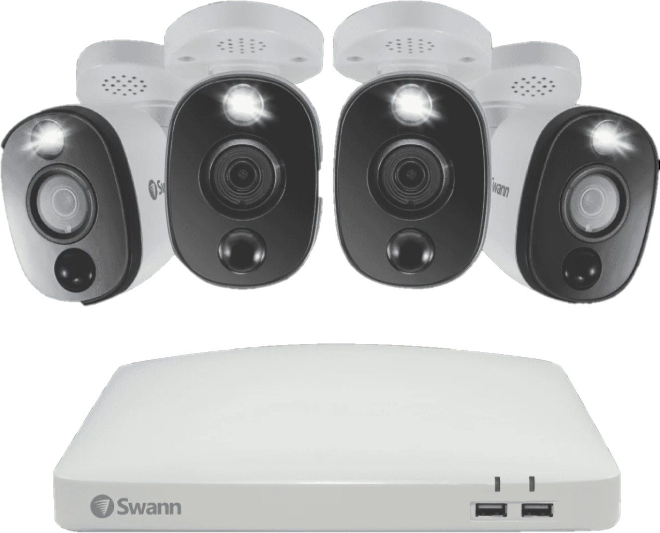 Swann 4 Camera 4 Channel 4K UHD Spotlight DVR Security System
