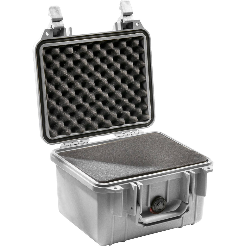 Pelican 1300 Case - Silver with Foam
