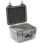 Pelican 1300 Case - Silver with Foam