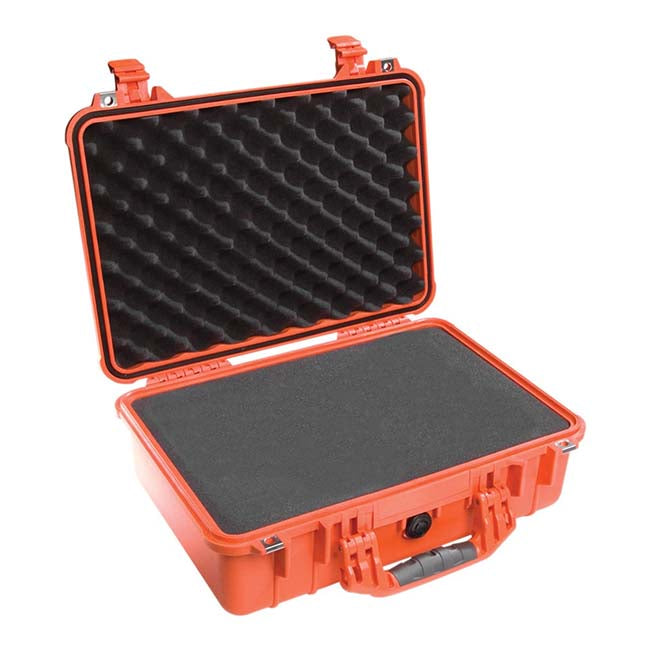 Pelican 1500 Case - Orange with Foam