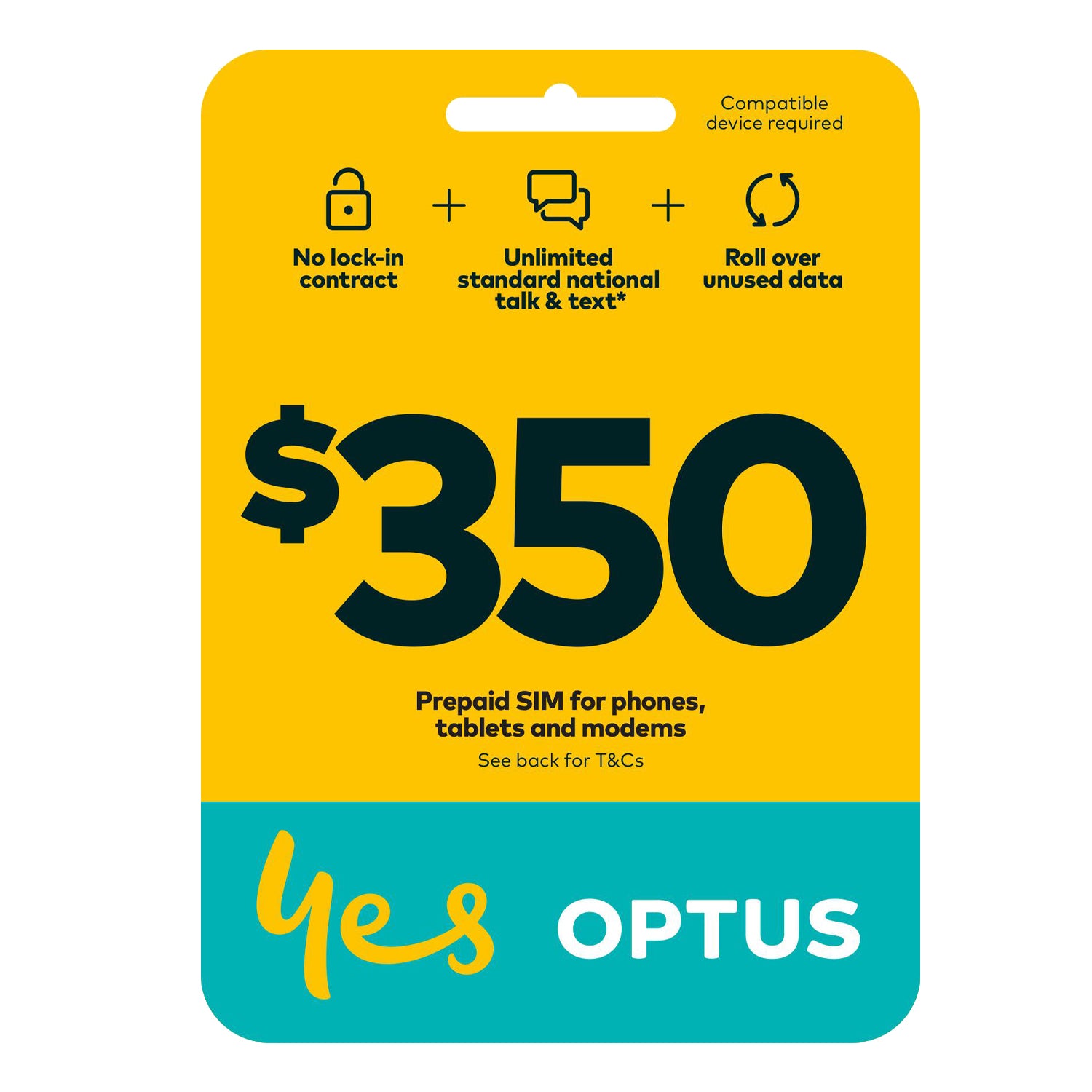 Optus $350 Voice SIM