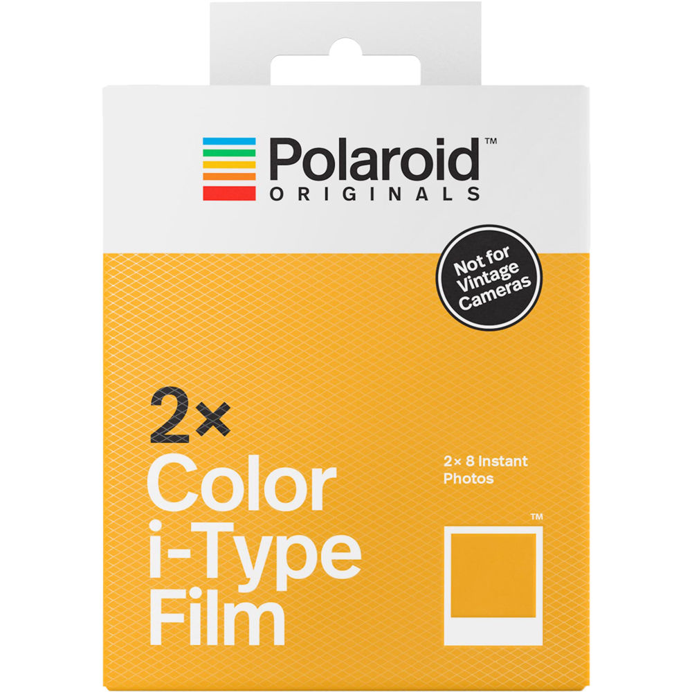 Polaroid Originals Colour Film for I type cameras (No batteries) - Suits i-1 and One Step 2 Cameras - Double Pack