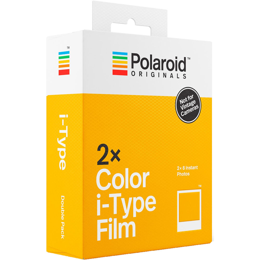 Polaroid Originals Colour Film for I type cameras (No batteries) - Suits i-1 and One Step 2 Cameras - Double Pack