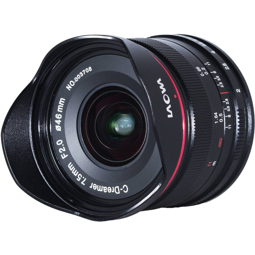 Laowa 7.5mm f2 MFT Lightweight Version  -  Black 