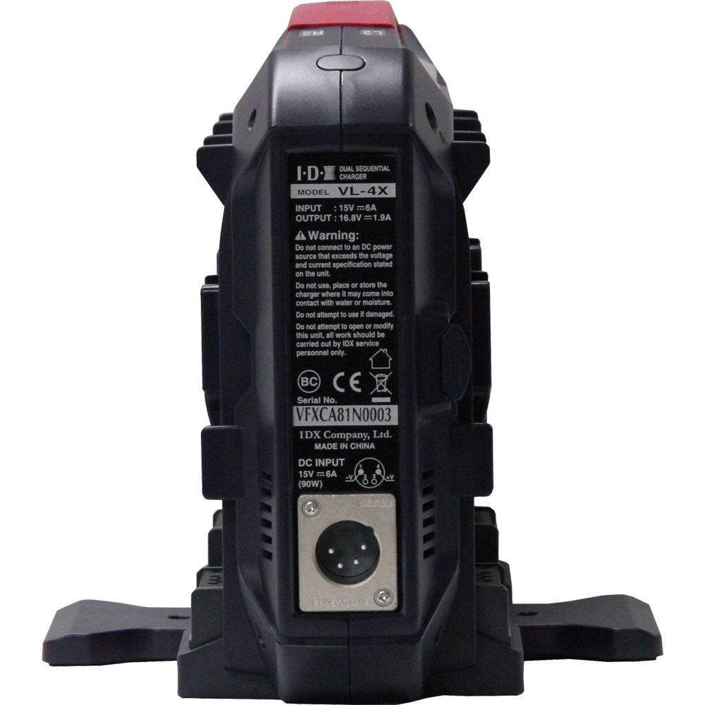 IDX Bundle Includes 4x ID-CUE-H90 Batteries and 1x VL-4X 4-Channel Dual