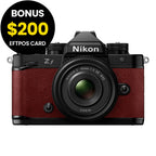 Nikon Z f Mirrorless Camera (Bordeaux Red) with 40mm f/2 Lens