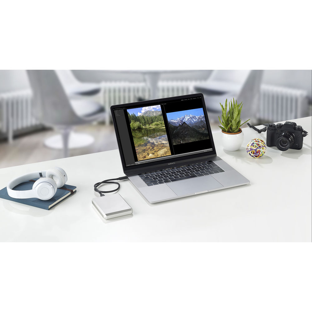 LaCie 4TB Mobile Drive v2 USB-C - Moon Silver
