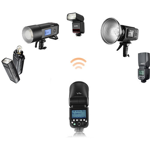 Godox V1 TTL Li-Ion Round Head Camera Flash for Fuji