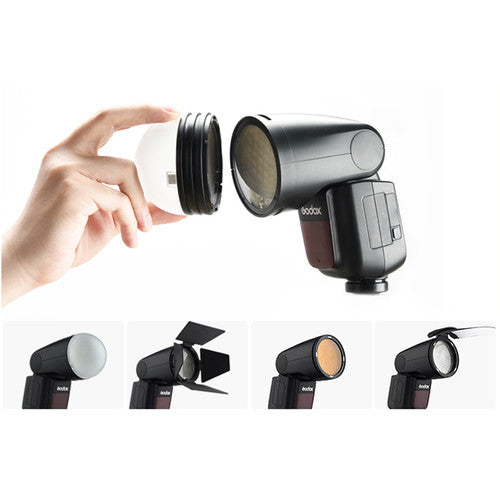 Godox V1 TTL Li-Ion Round Head Camera Flash for Fuji