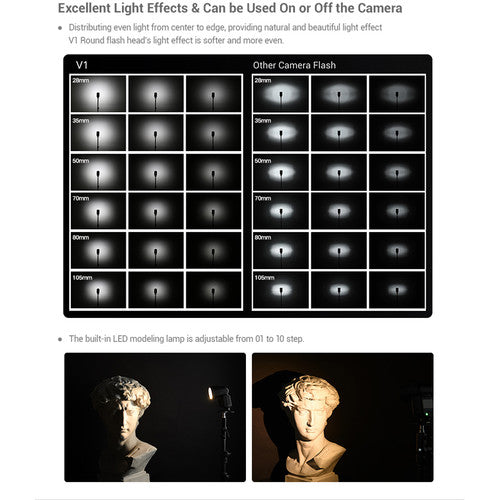 Godox V1 TTL Li-Ion Round Head Camera Flash for Fuji