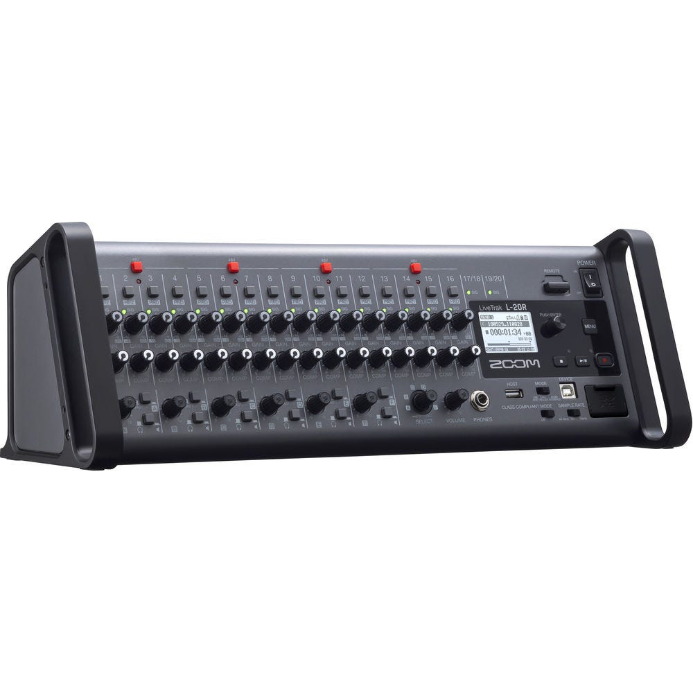 Zoom LiveTrak L-20R Portable Digital Mixer and Recorder