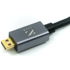 ZILR 4Kp60 Hyper Thin High Speed HDMI Secure Cable with Micro Connector (1m / 3.3ft)