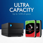 LaCie 8TB 2big 2-Bay USB 3.2 Type-C RAID Array 