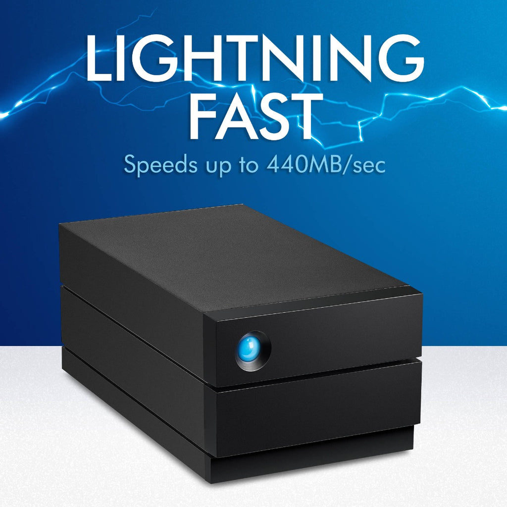 LaCie 8TB 2big 2-Bay USB 3.2 Type-C RAID Array 