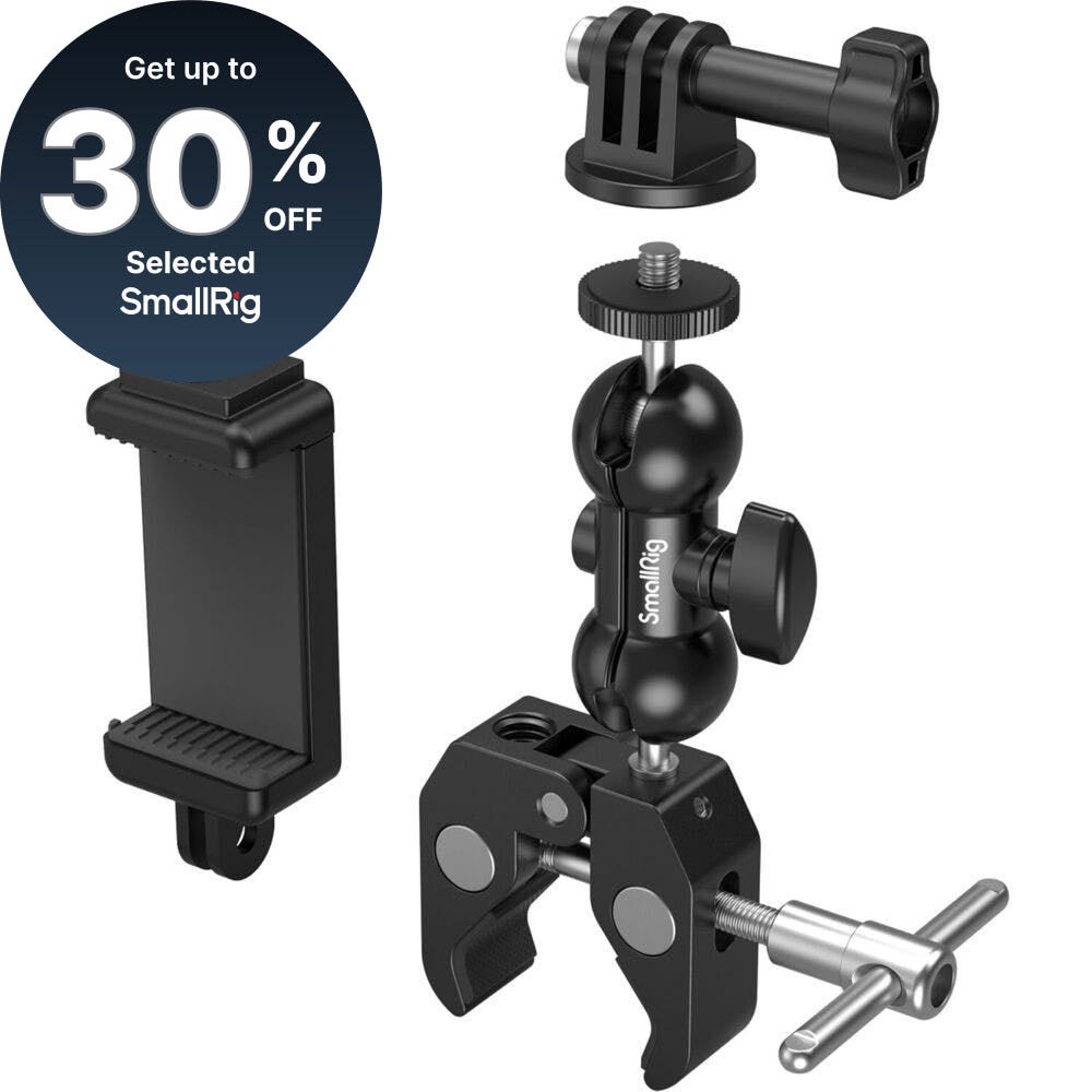 SmallRig Crab-Shaped Super Clamp Kit (with Ballhead Magic Arm) 4373