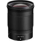 NIKKOR Z 24mm f/1.8 S with Dual Detect 5 Axis VR, ED (Extra-Low Dispersion) Glass and silent video optimised dual stepping motor autofocus.